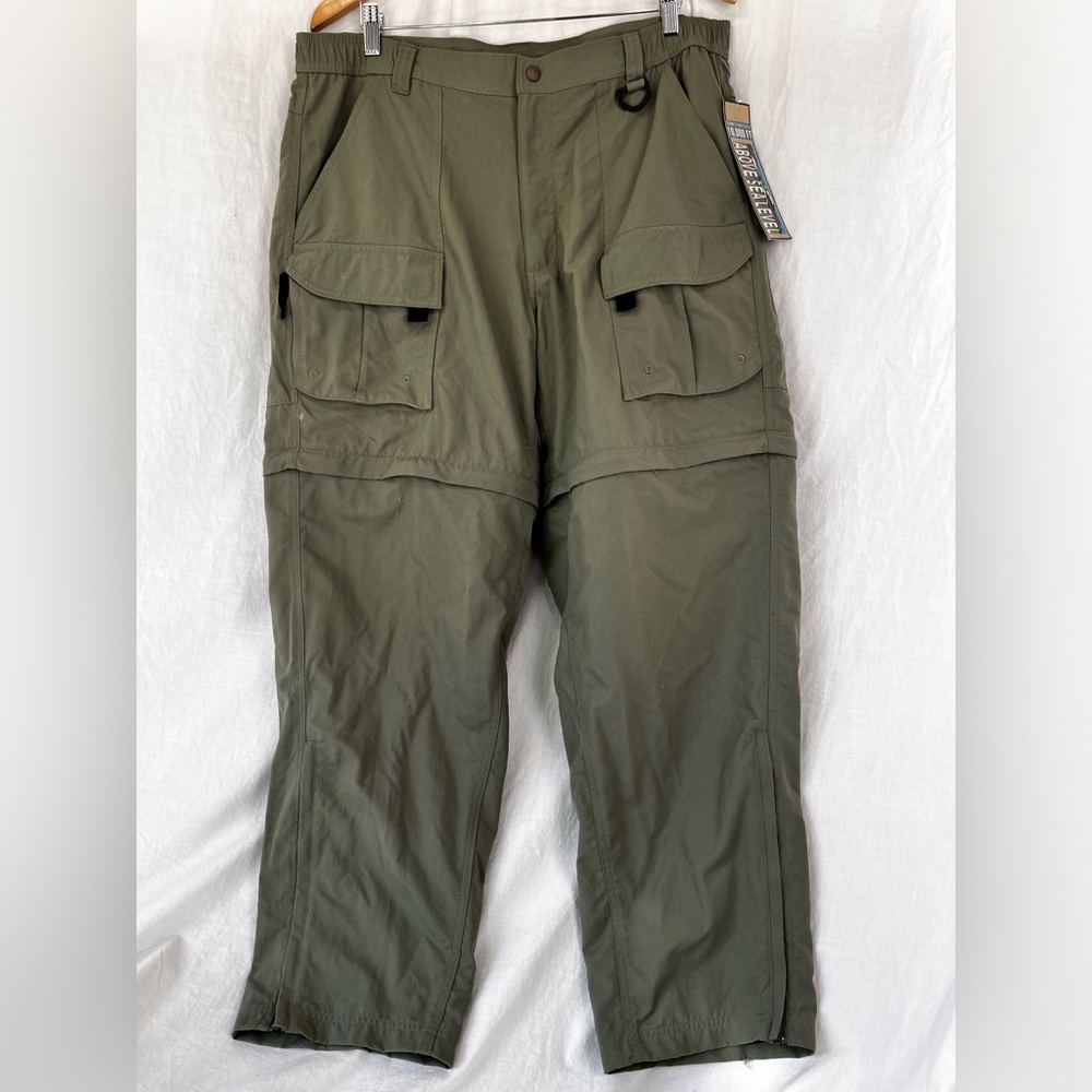 Vintage Y2K 10000 Ft Above Sea Level Convertible Cargo Pant Men XXL Deadstock